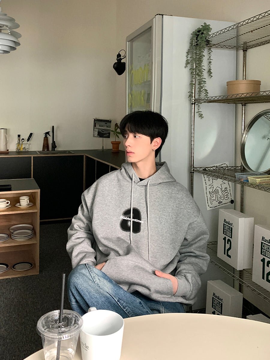 韓国ファッション SELCA-Logo print hoodie-mselca2023aw462-04