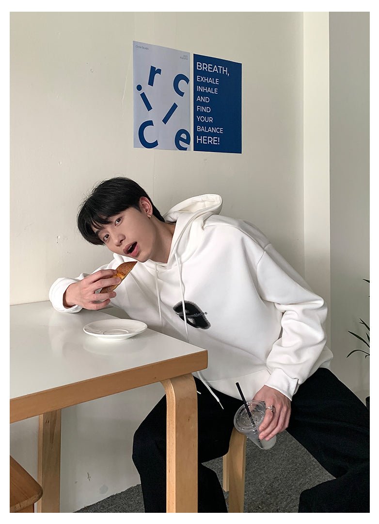 韓国ファッション SELCA-Logo print hoodie-mselca2023aw462-06