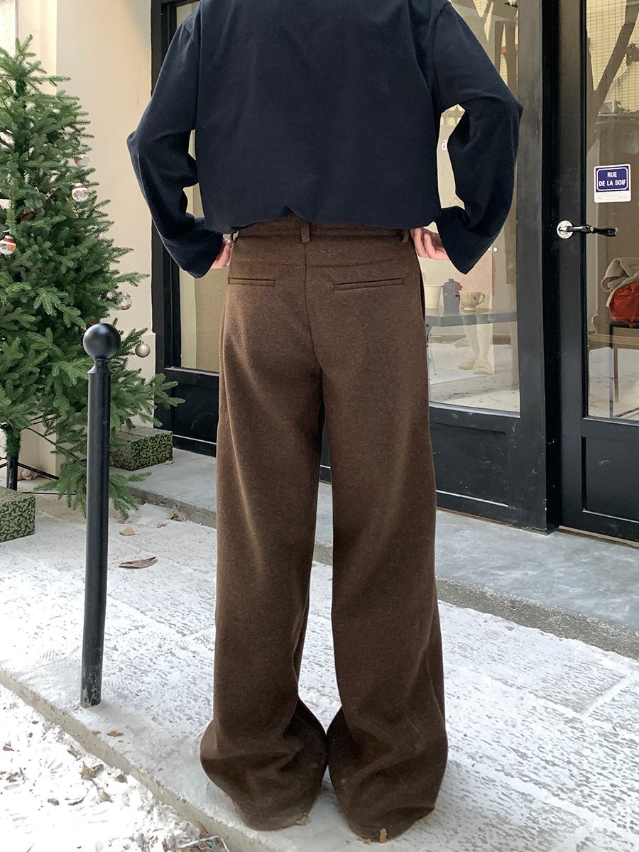 韓国ファッション SELCA-Loos straight pants-mselca2023aw489-02