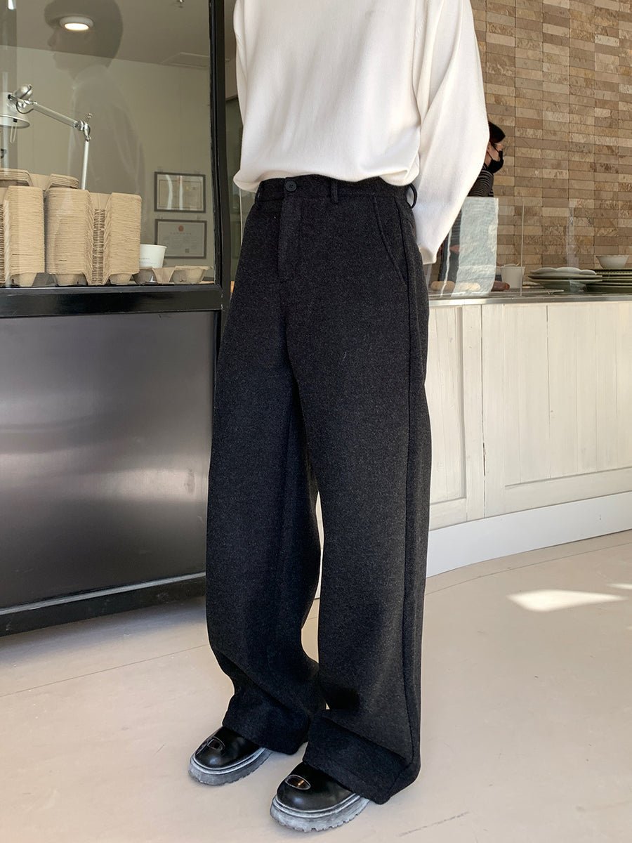 韓国ファッション SELCA-Loos straight pants-mselca2023aw489-03