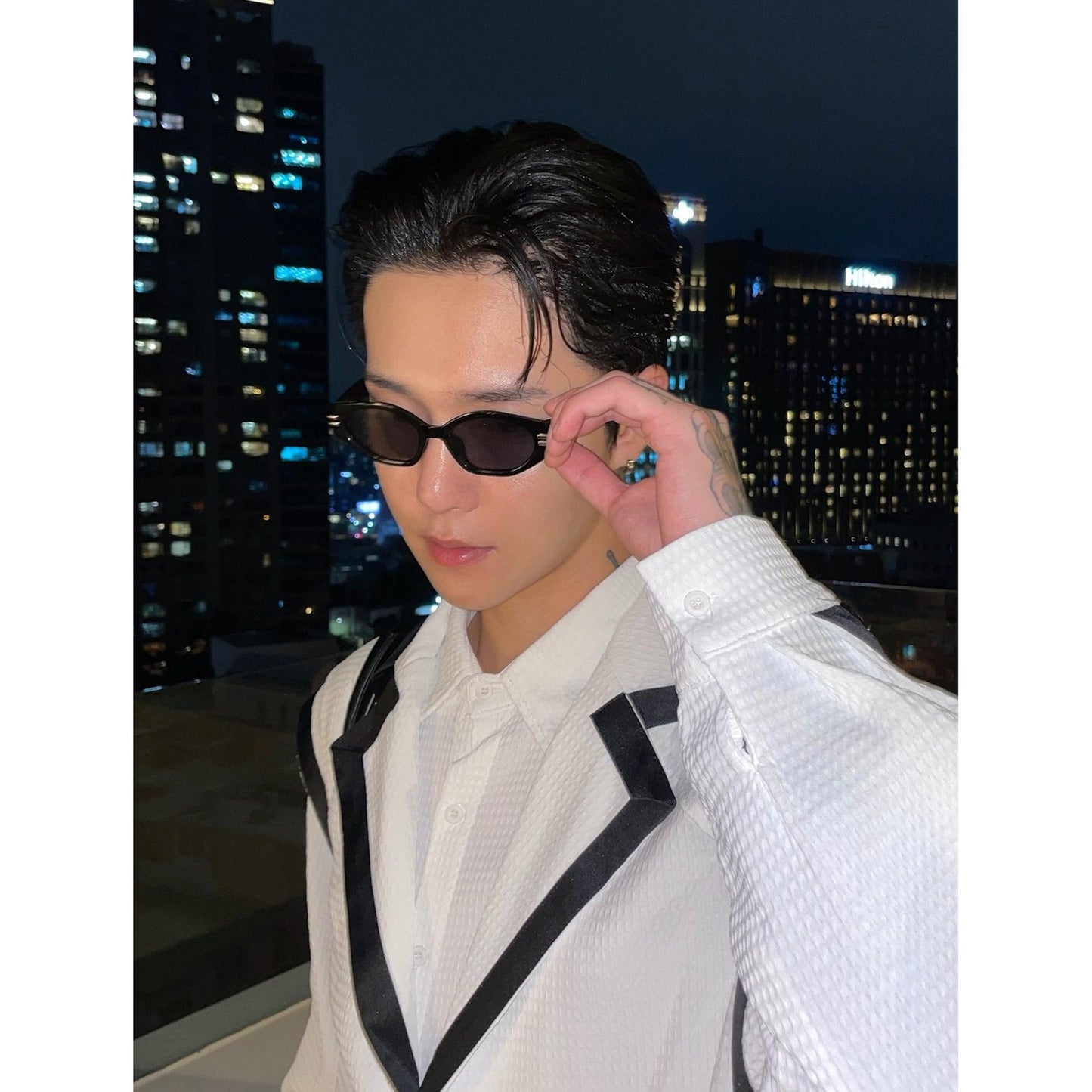 韓国ファッション SELCA-Black Sunglasses-mselca2023aw48-02