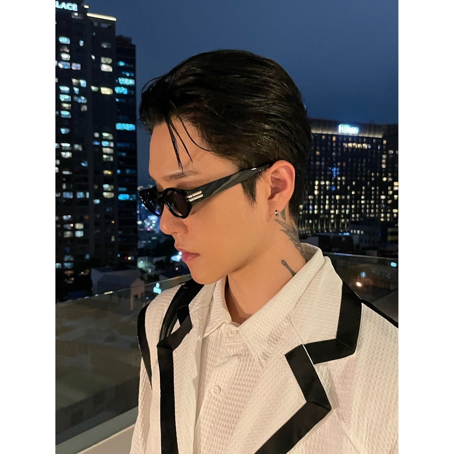 韓国ファッション SELCA-Black Sunglasses-mselca2023aw48-04