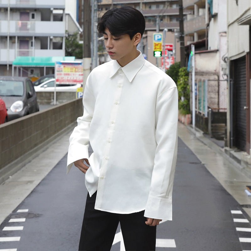 韓国ファッション SELCA-Loose casual shirt-mselca2023aw494-03