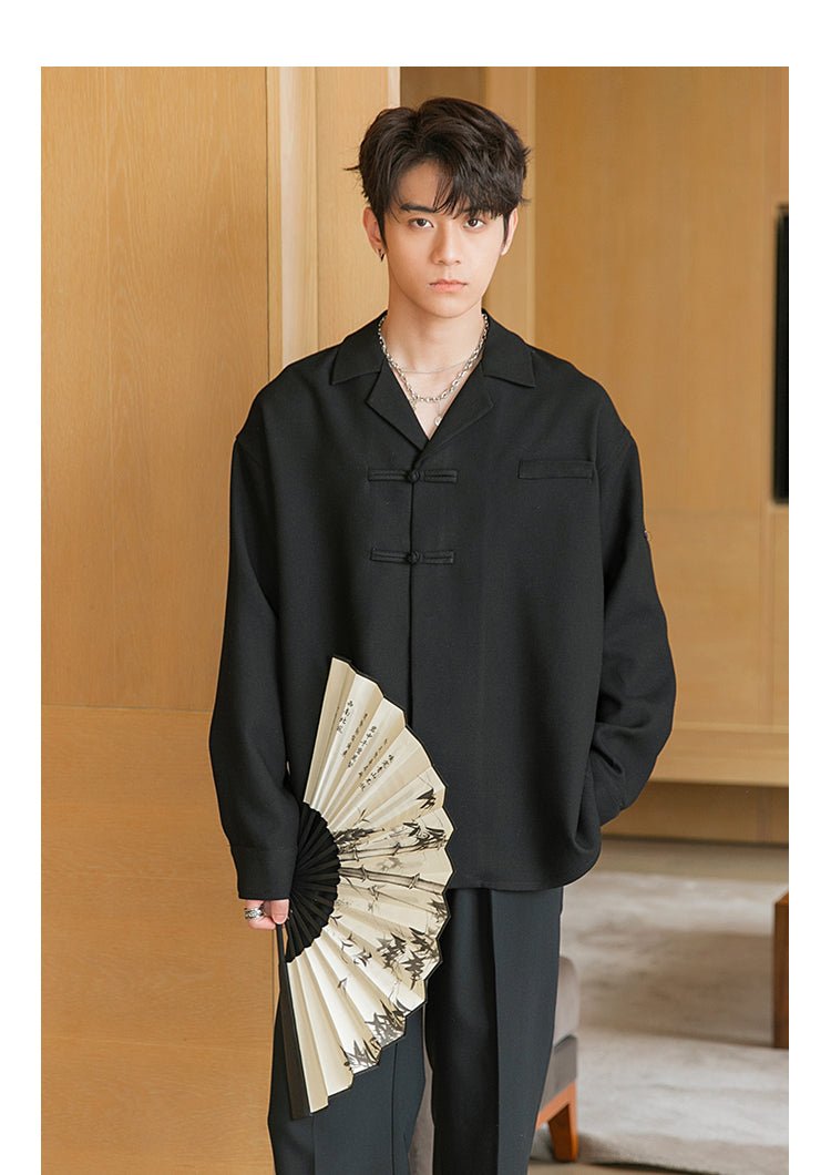 韓国ファッション SELCA-Loose long sleeve shirt-mselca2023aw498-07