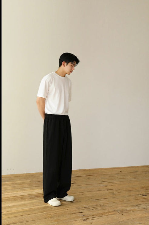 韓国ファッション SELCA-Loose Silhouette Sweatpants-mselca2023aw501-06