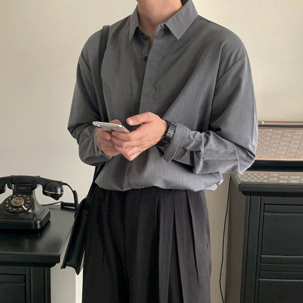 韓国ファッション SELCA-Loose size shirt-mselca2023aw502-03