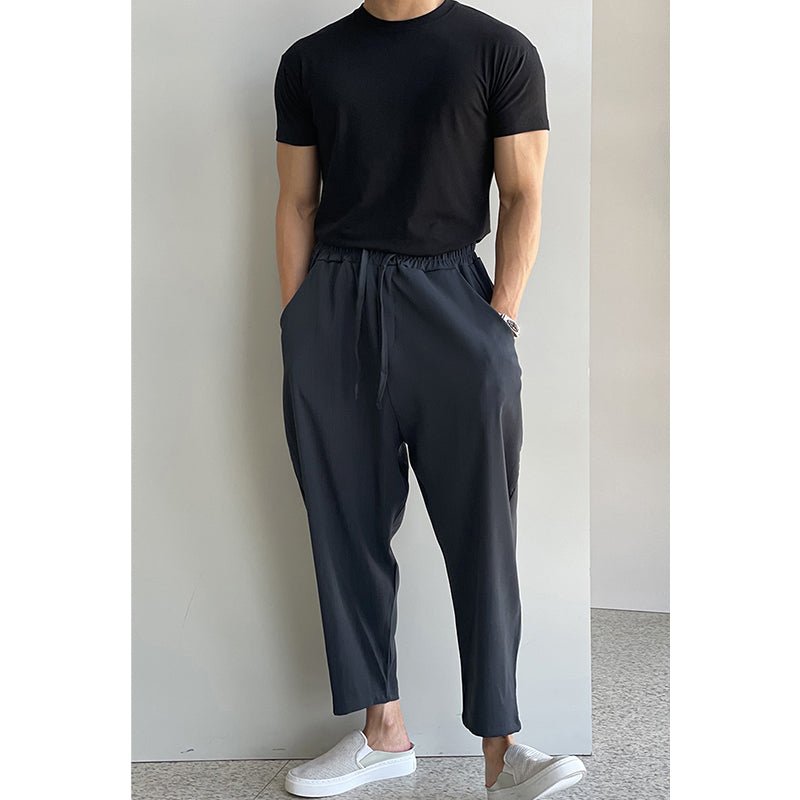 韓国ファッション SELCA-Loose stretch pants-mselca2023aw503-03