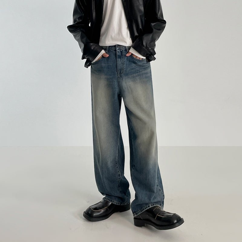 韓国ファッション SELCA-Loose wide denim pants-mselca2023aw507-06