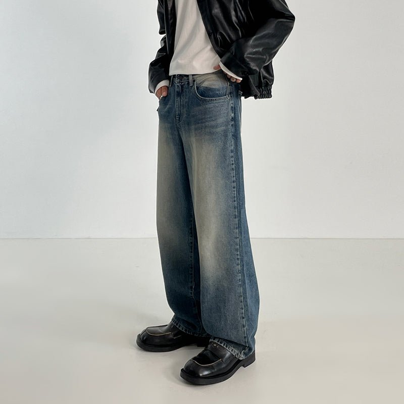 韓国ファッション SELCA-Loose wide denim pants-mselca2023aw507-03