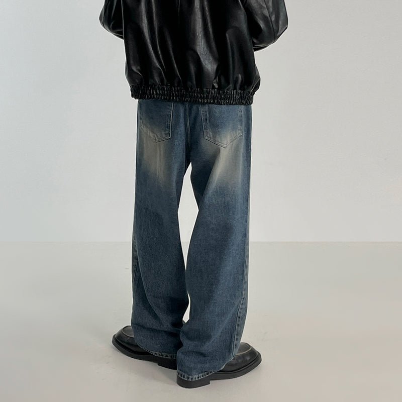 韓国ファッション SELCA-Loose wide denim pants-mselca2023aw507-02
