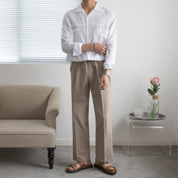 韓国ファッション SELCA-Looswide pants-mselca2023aw511-05