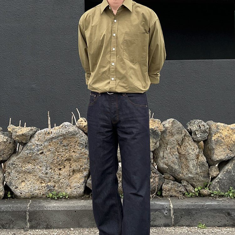 韓国ファッション SELCA-Men's color shirt-mselca2023aw517-05