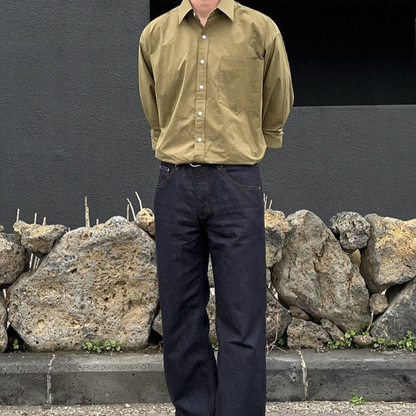 韓国ファッション SELCA-Men's color shirt-mselca2023aw517-05