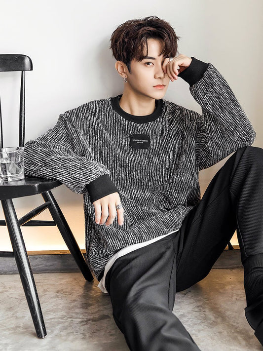 韓国ファッション SELCA-Monotone sweatshirt-mselca2023aw534-01