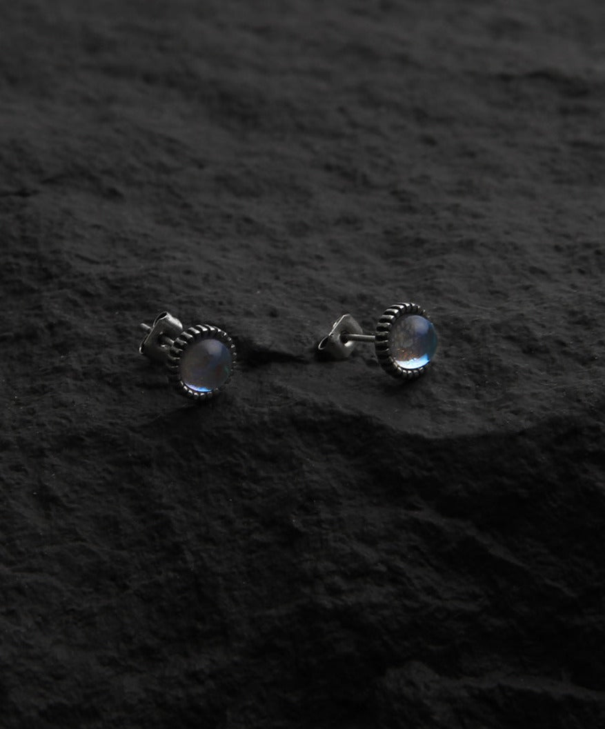 韓国ファッション SELCA-Moonstone earrings-mselca2023aw536-02