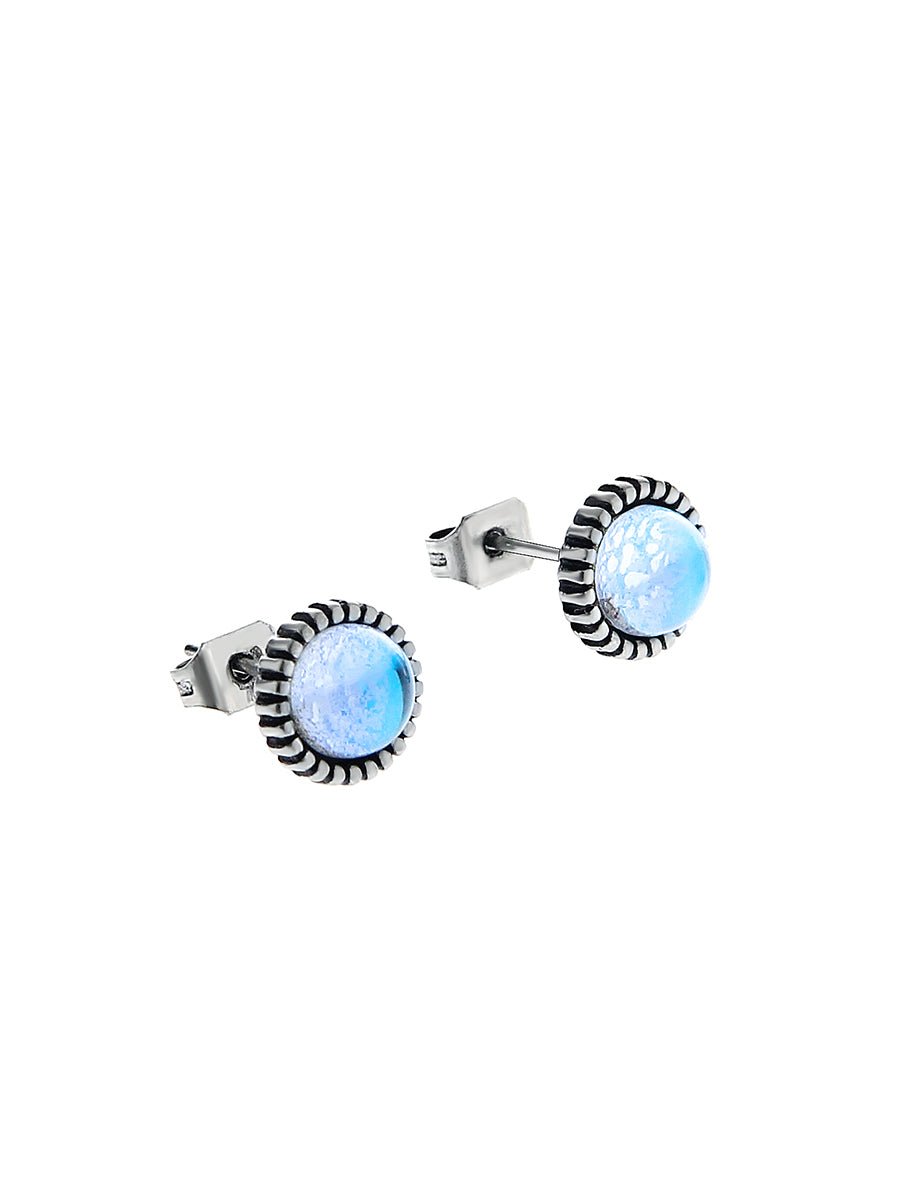 韓国ファッション SELCA-Moonstone earrings-mselca2023aw536-01