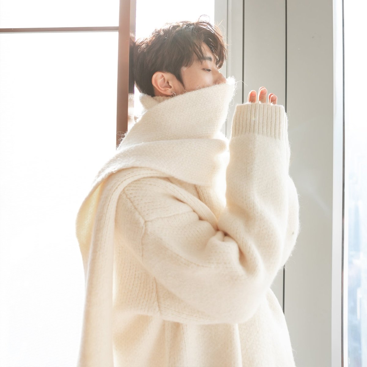 韓国ファッション SELCA-Mufflear knit sweater-mselca2023aw538-010