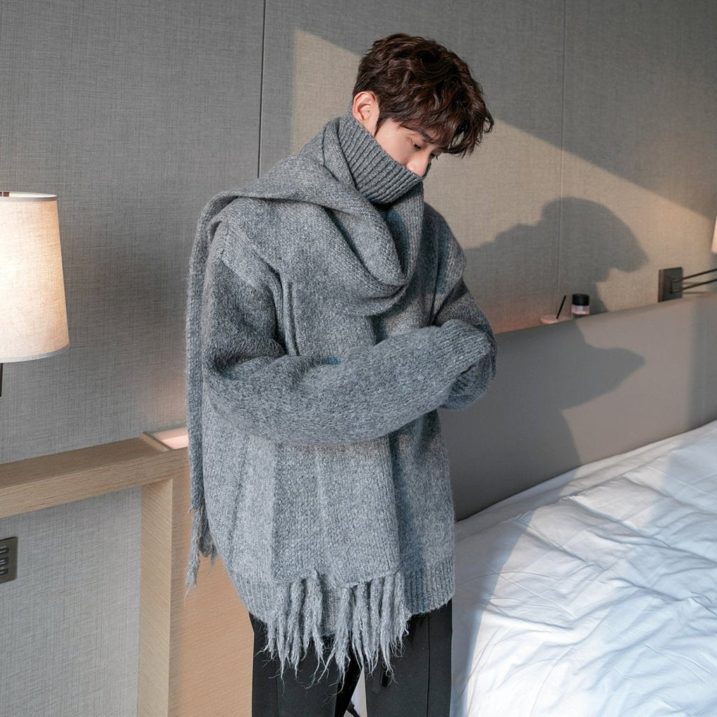 韓国ファッション SELCA-Mufflear knit sweater-mselca2023aw538-03