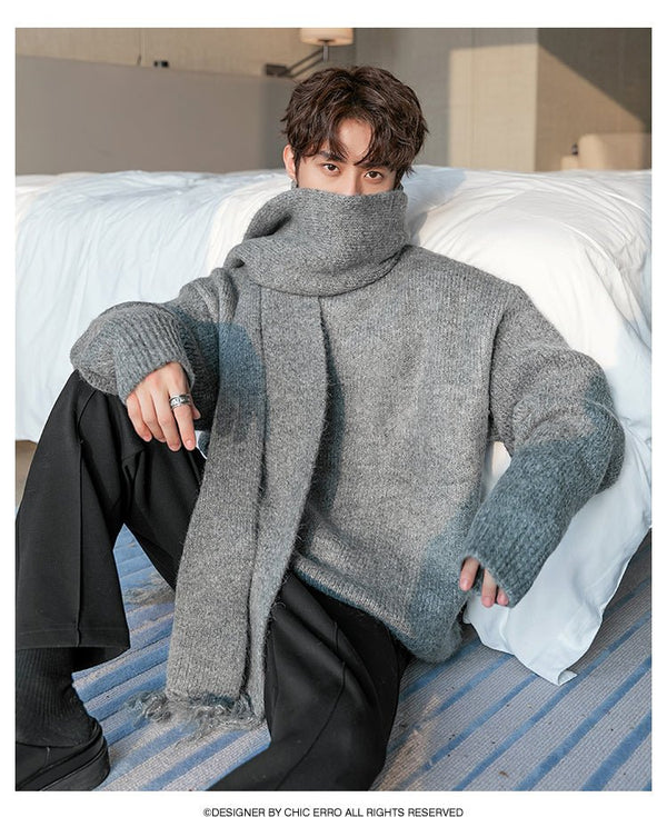 韓国ファッション SELCA-Mufflear knit sweater-mselca2023aw538-05