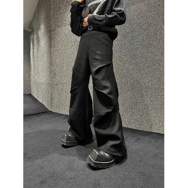 韓国ファッション SELCA-Multi Pleats Slacks-mselca2023aw539-02