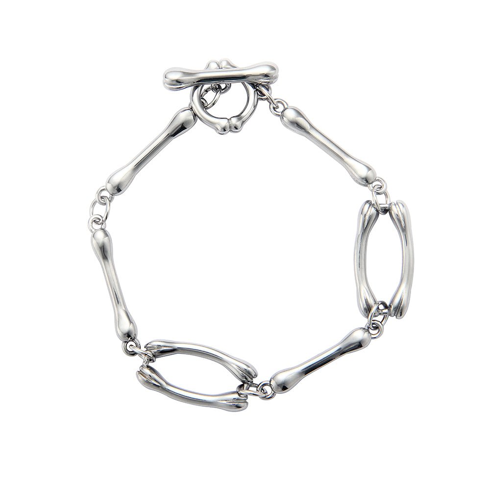 韓国ファッション SELCA-Bone -shaped bracelet-mselca2023aw53-01