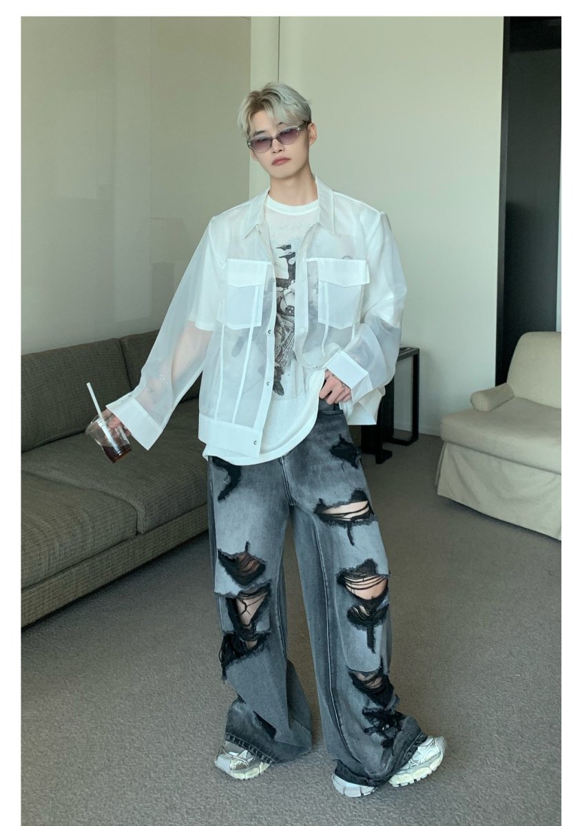 韓国ファッション SELCA-Oakushi Long Sleeve Shirt-mselca2023aw552-07