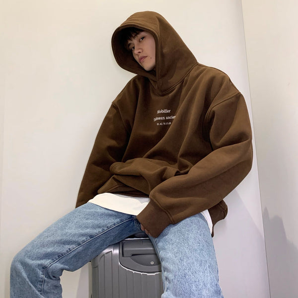 韓国ファッション SELCA-One Point Letter Parker-mselca2023aw553-09