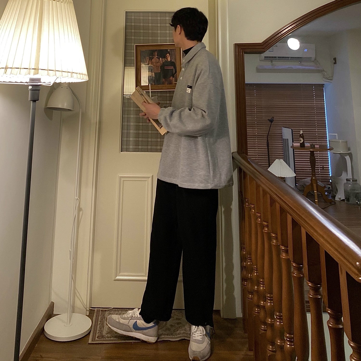 韓国ファッション SELCA-One-point sweatshirt-mselca2023aw556-05