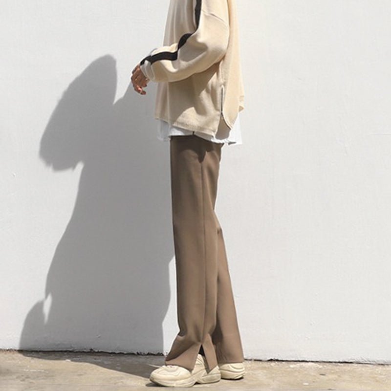 韓国ファッション SELCA-Open straight pants-mselca2023aw557-05