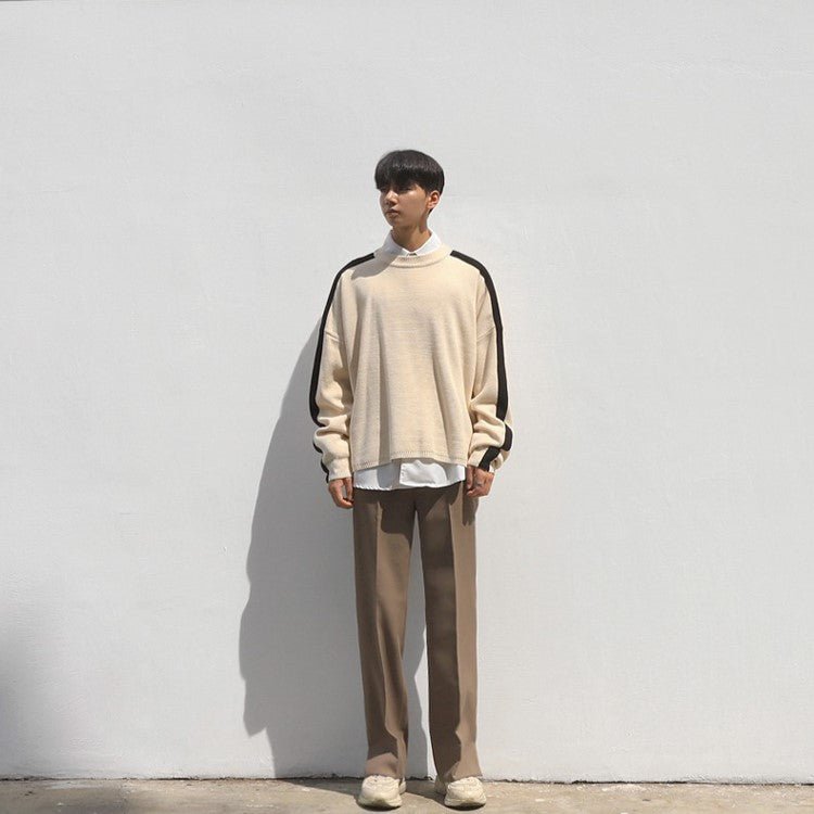 韓国ファッション SELCA-Open straight pants-mselca2023aw557-02