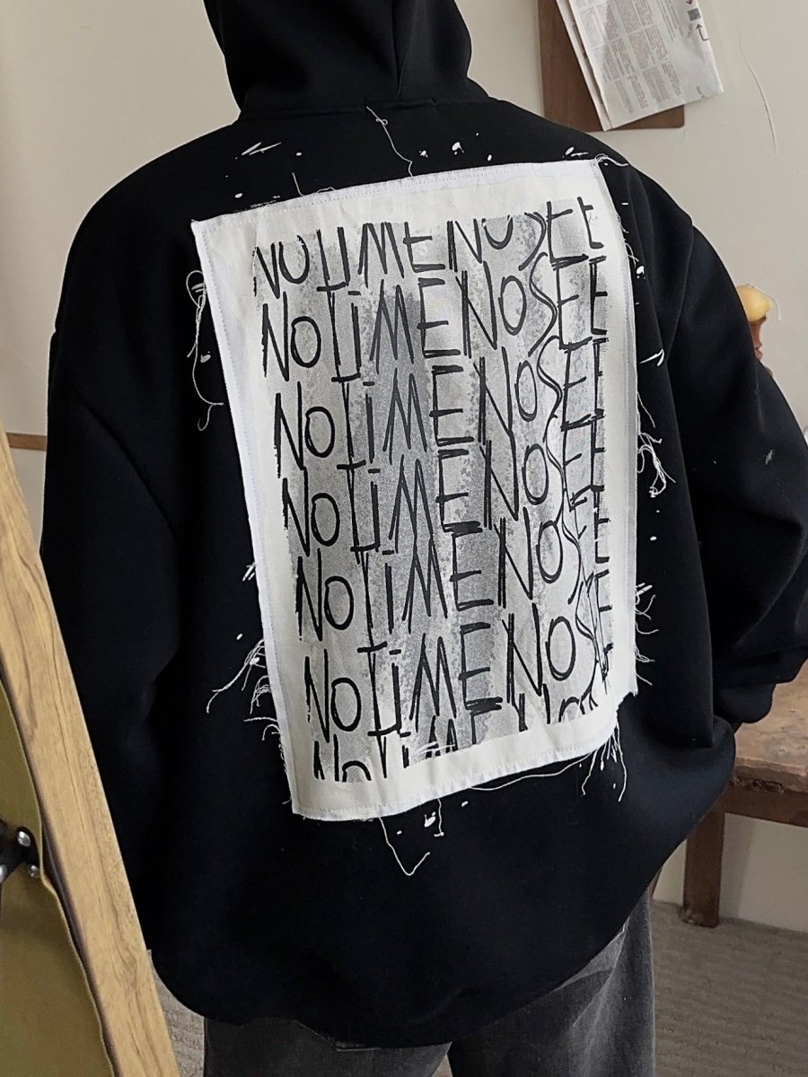 韓国ファッション SELCA-Over -size logo hoodie-mselca2023aw580-02