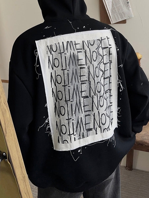 韓国ファッション SELCA-Over -size logo hoodie-mselca2023aw580-02