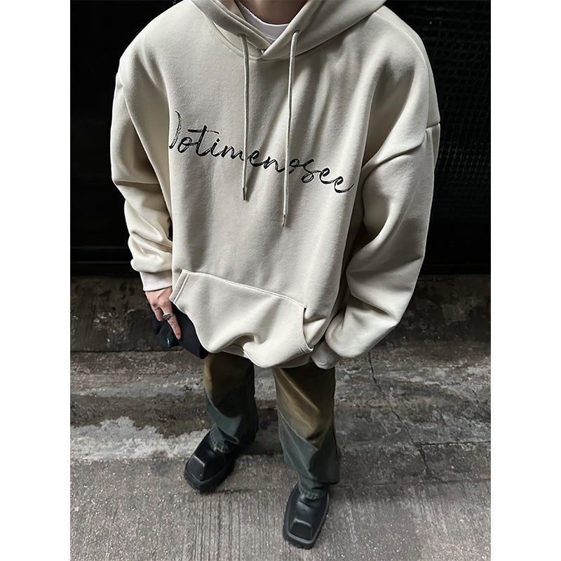 韓国ファッション SELCA-Over -size logo hoodie-mselca2023aw580-03