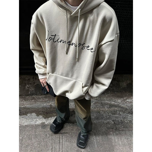 韓国ファッション SELCA-Over -size logo hoodie-mselca2023aw580-03