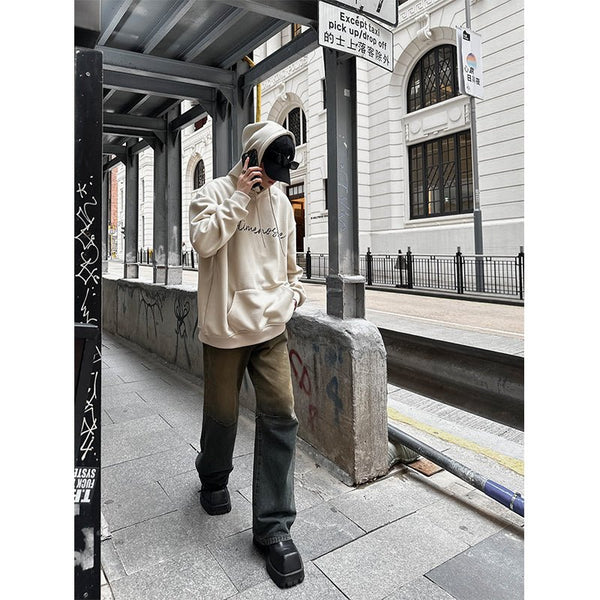 韓国ファッション SELCA-Over -size logo hoodie-mselca2023aw580-015