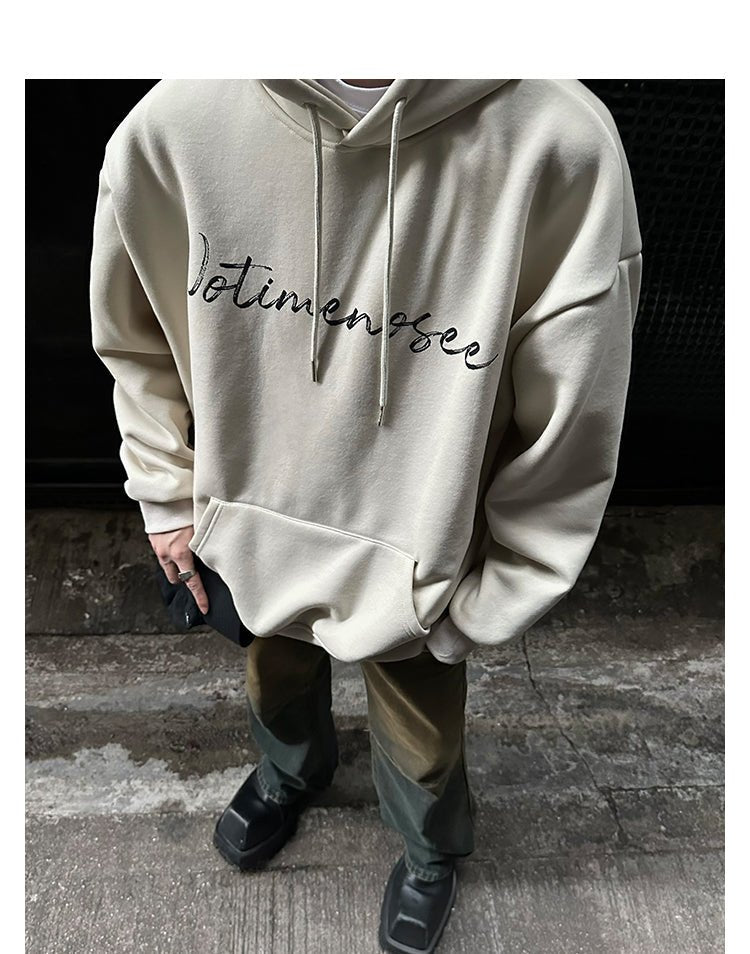 韓国ファッション SELCA-Over -size logo hoodie-mselca2023aw580-05