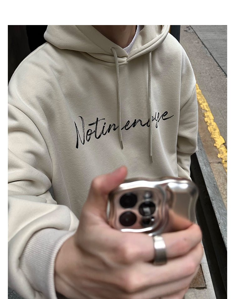 韓国ファッション SELCA-Over -size logo hoodie-mselca2023aw580-011