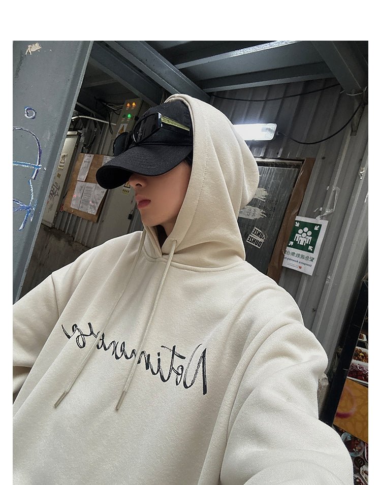 韓国ファッション SELCA-Over -size logo hoodie-mselca2023aw580-012
