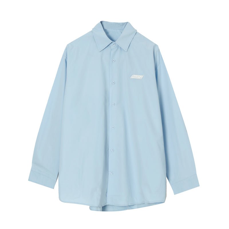 韓国ファッション SELCA-Over -size logo shirt-mselca2023aw581-01