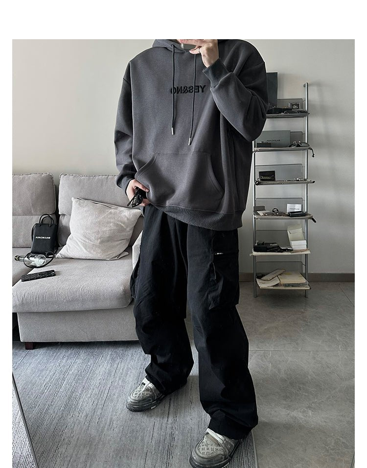 韓国ファッション SELCA-Oversized embroidery hoodie-mselca2023aw589-09