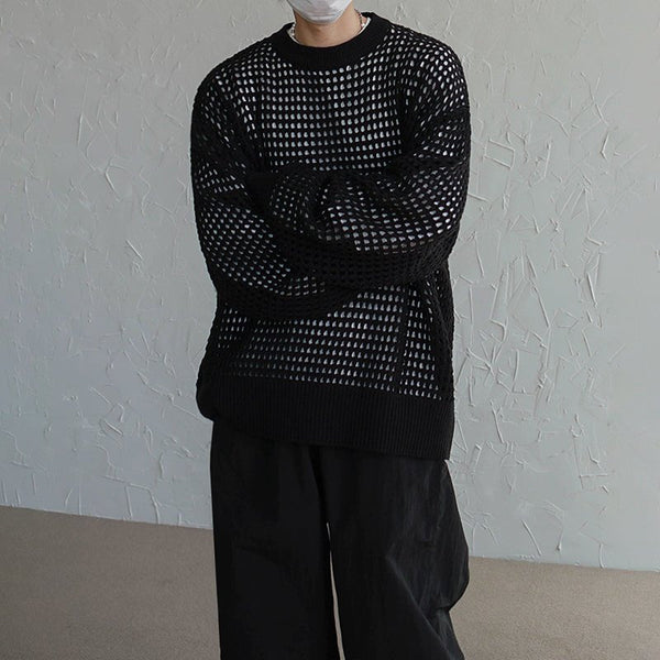 韓国ファッション SELCA-plaid knit sweater-mselca2023aw597-02