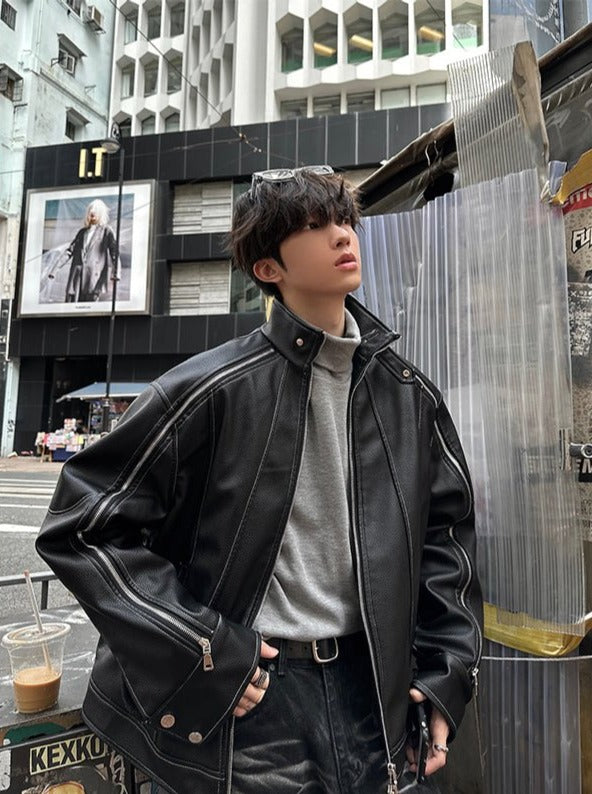 韓国ファッション SELCA-Plain long -sleeved half -turtleneck-mselca2023aw600-08