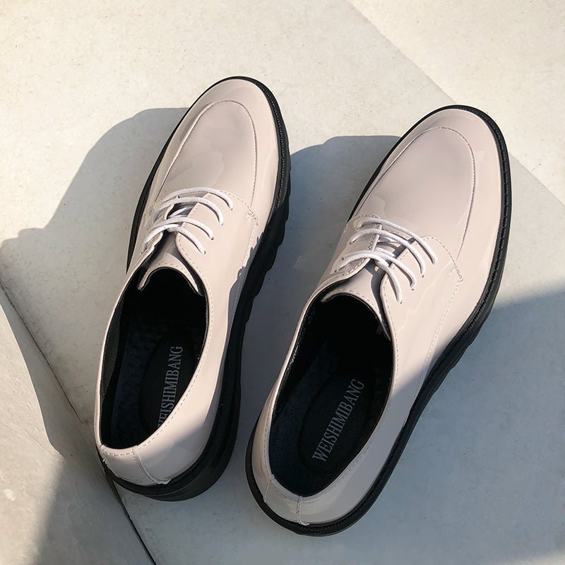 韓国ファッション SELCA-Platform leather shoes-mselca2023aw602-08