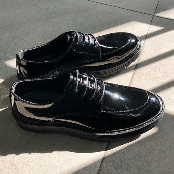 韓国ファッション SELCA-Platform leather shoes-mselca2023aw602-02