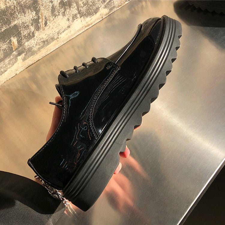 韓国ファッション SELCA-Platform leather shoes-mselca2023aw602-03