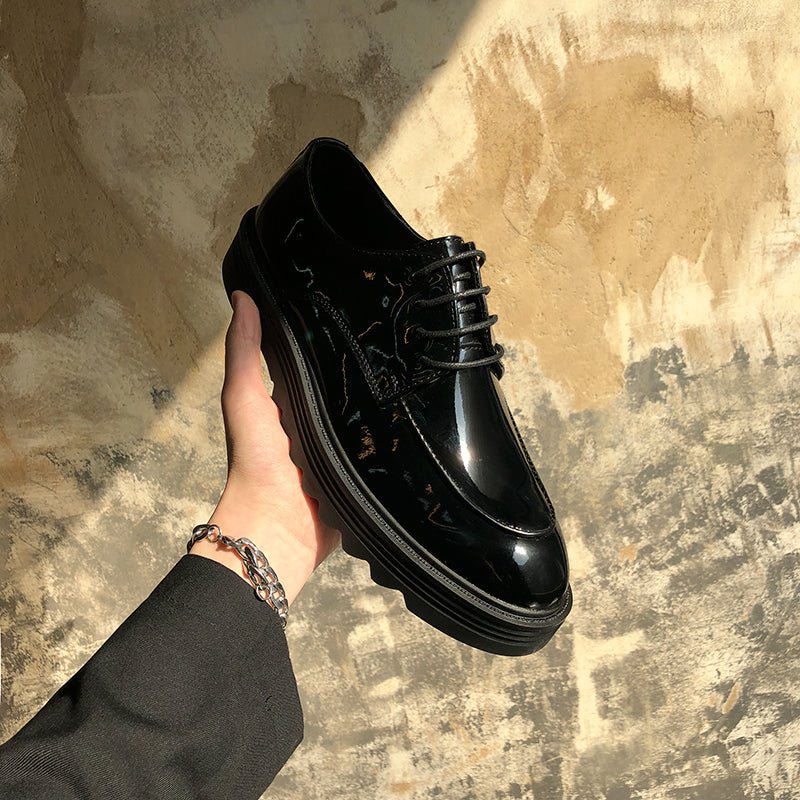 韓国ファッション SELCA-Platform leather shoes-mselca2023aw602-04