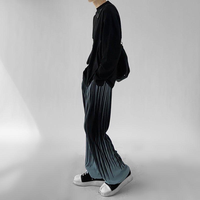 韓国ファッション SELCA-Pleated wide pants-mselca2023aw606-03