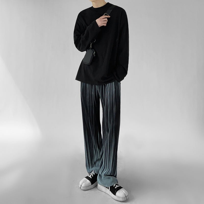 韓国ファッション SELCA-Pleated wide pants-mselca2023aw606-02