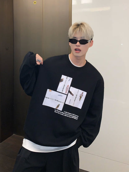 韓国ファッション SELCA-Print long -sleeved trainer-mselca2023aw619-06