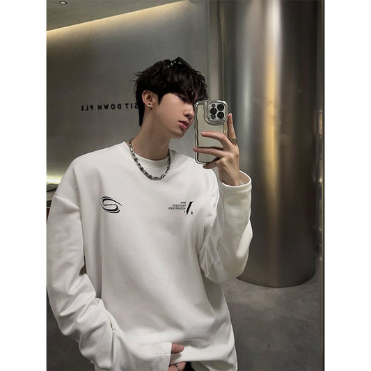 韓国ファッション SELCA-Print long sleeve sweatshirt-mselca2023aw620-01